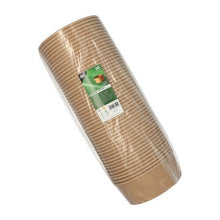 Lade das Bild in den Galerie-Viewer, PAPSTAR 50 Salatschalen, Pappe mit PLA-Beschichtung rund braun