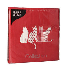 Lade das Bild in den Galerie-Viewer, PAPSTAR 20 Servietten, 33 cm x 33 cm 3-lagig 1/4-Falz rot