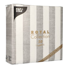 Lade das Bild in den Galerie-Viewer, PAPSTAR 50 Servietten "ROYAL Collection" 1/4-Falz 40 x 40 cm grau