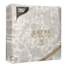 Lade das Bild in den Galerie-Viewer, PAPSTAR 50 Servietten "ROYAL Collection" 1/4-Falz 40 x 40 cm grau