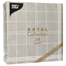 Lade das Bild in den Galerie-Viewer, PAPSTAR 50 Servietten "ROYAL Collection" 1/4-Falz 40 x 40 cm grau