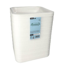 Lade das Bild in den Galerie-Viewer, Starpak 50 Siegelschalen, XPS 4,2 cm x 24,5 cm x 26,5 cm weiss laminiert