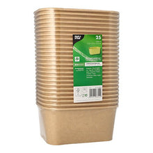 Lade das Bild in den Galerie-Viewer, PAPSTAR 25 Verpackungsbecher, Pappe rechteckig braun