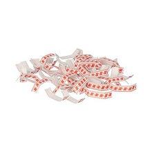 Lade das Bild in den Galerie-Viewer, Starpak 1000 Verschluss-Clips, drahtverstärktes Papier 3,3 cm x 0,8 cm x 0,1 cm rot/weiss | Faltschachtel (1000 Stück)