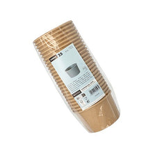 Lade das Bild in den Galerie-Viewer, Starpak 25 Suppenbecher, Pappe rund 230 ml Ø 9,8 cm · 6 cm braun | Folie (25 Stück)