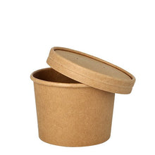 Lade das Bild in den Galerie-Viewer, Starpak 25 Suppenbecher, Pappe rund 350 ml Ø 9,8 cm · 7 cm braun | Packung (25 Stück)