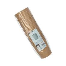 Lade das Bild in den Galerie-Viewer, Starpak 25 Suppenbecher, Pappe rund 470 ml Ø 9,8 cm · 10 cm braun | Folie (25 Stück)