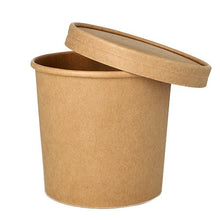Lade das Bild in den Galerie-Viewer, Starpak 25 Suppenbecher, Pappe rund Ø 11,5 cm braun