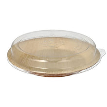 Lade das Bild in den Galerie-Viewer, Starpak 10 Teller, Palmblatt rund 500 ml Ø 23 cm · 5,3 cm mit rPET Deckel "Kombipack" | Schrumpffolie (10 Stück)