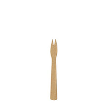 Lade das Bild in den Galerie-Viewer, PAPSTAR 250 Pommes-Frites-Gabeln, Papier "pure" braun