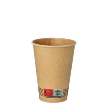 Lade das Bild in den Galerie-Viewer, PAPSTAR Trinkbecher aus Pappe, braun, Ø 7 cm, 9,2 cm hoch | Folie (50 Stück)