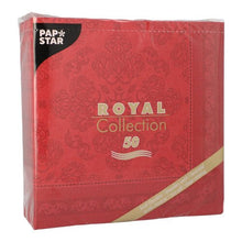 Lade das Bild in den Galerie-Viewer, PAPSTAR 50 Servietten "ROYAL Collection" 1/4-Falz 40 x 40 cm bordeaux