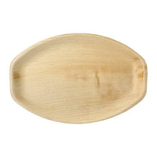 Lade das Bild in den Galerie-Viewer, PAPSTAR 6 Tabletts, Palmblatt "pure" oval natur