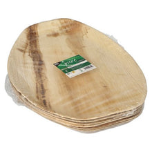 Lade das Bild in den Galerie-Viewer, PAPSTAR 6 Tabletts, Palmblatt "pure" oval natur