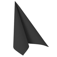 Lade das Bild in den Galerie-Viewer, PAPSTAR 50 Servietten "ROYAL Collection" 1/4-Falz 40 x 40 cm schwarz