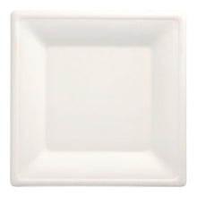 Lade das Bild in den Galerie-Viewer, PAPSTAR 100 Teller, Zuckerrohr "pure" eckig, weiss