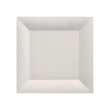 Lade das Bild in den Galerie-Viewer, PAPSTAR Fingerfood Teller eckig, Zuckerrohr, 20,3 cm, weiß | Schrumpffolie (25 Stück)