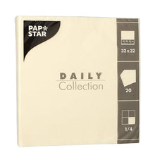 Lade das Bild in den Galerie-Viewer, PAPSTAR 20 Servietten "DAILY Collection" 1/4-Falz 32 cm x 32 cm
