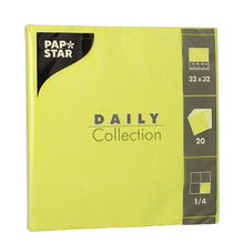 Lade das Bild in den Galerie-Viewer, PAPSTAR 20 Servietten "DAILY Collection" 1/4-Falz 32 cm x 32 cm