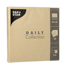 Lade das Bild in den Galerie-Viewer, PAPSTAR 20 Servietten "DAILY Collection" 1/4-Falz 32 cm x 32 cm