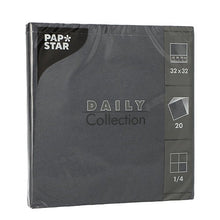 Lade das Bild in den Galerie-Viewer, PAPSTAR 20 Servietten "DAILY Collection" 1/4-Falz 32 cm x 32 cm