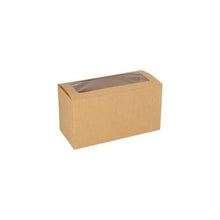 Lade das Bild in den Galerie-Viewer, PAPSTAR 25 Cupcake-Kartons eckig 10 cm mit Sichtfenster aus PLA