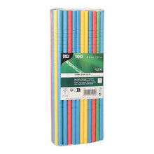 Lade das Bild in den Galerie-Viewer, PAPSTAR Shake-Halme Papier, Ø 8 mm, 25 cm, farbig sortiert, flexibel | Folie (100 Stück)