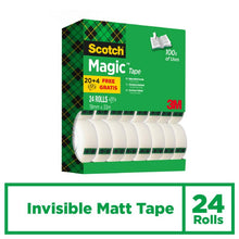 Lade das Bild in den Galerie-Viewer, Scotch® Magic™ Unsichtbares Klebeband, Vorteilspack, 19 mm x 33 m | Packung (24 Rollen)