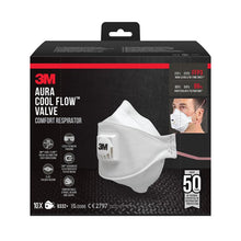 Lade das Bild in den Galerie-Viewer, 3M™ Aura™ Comfort Cool Flow™ Partikelmaske 9332+, FFP3, mit Ventil