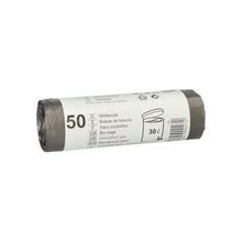 Lade das Bild in den Galerie-Viewer, Starpak 50 Müllbeutel, HDPE 30 l 60 cm x 50 cm grau | Banderole (50 Stück)
