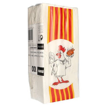 Lade das Bild in den Galerie-Viewer, Starpak 100 Hähnchenbeutel, Papier mit HDPE-Einlage "Grillhähnchen"
