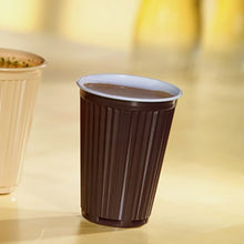 Lade das Bild in den Galerie-Viewer, Starpak 100 Thermo-Automatenbecher, PS 0,18 l Ø 7,03 cm · 9 cm braun/weiss | Folie (100 Stück)