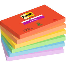 Lade das Bild in den Galerie-Viewer, Post-it® Super Sticky Notes, 76 mm x 127 mm, 90 Blatt/Block, 100% PEFC