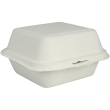 Lade das Bild in den Galerie-Viewer, Burgerbox Bagasse, Weiß