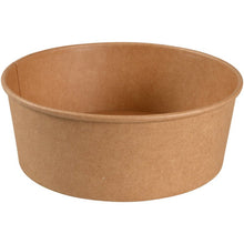 Lade das Bild in den Galerie-Viewer, Schale,1.100 ml, ø 18,7 cm, Kraft/PE, Braun | Packung (50 Stück)