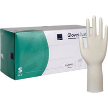 Lade das Bild in den Galerie-Viewer, Latex-Handschuhe Classic, Puderfrei, Lang, Natur