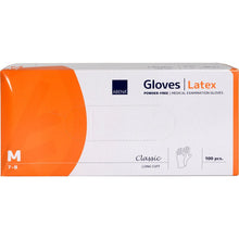 Lade das Bild in den Galerie-Viewer, Latex-Handschuhe Classic, Puderfrei, Lang, Natur
