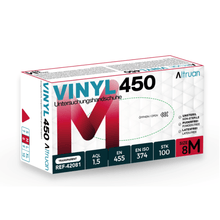 Lade das Bild in den Galerie-Viewer, Altruan Vinyl 450 Handschuhe, Einmalhandschuhe, transparent - 100 Stück