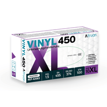 Lade das Bild in den Galerie-Viewer, Altruan Vinyl 450 Handschuhe, Einmalhandschuhe, transparent - 100 Stück
