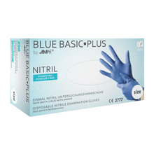 Lade das Bild in den Galerie-Viewer, AMPri BASIC-PLUS Nitrilhandschuhe puderfrei, verschiedene Farben | Box (200 Stück)