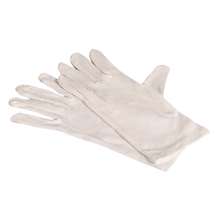 Lade das Bild in den Galerie-Viewer, AMPri ECO-PLUS Unterziehhandschuhe Baumwolle puderfrei, weiß | Packung (12 Paare)