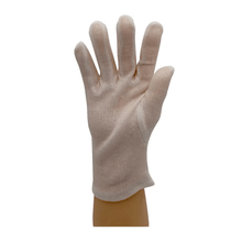 Lade das Bild in den Galerie-Viewer, AMPri ECO-PLUS Unterziehhandschuhe Baumwolle puderfrei, weiß | Packung (12 Paare)
