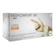 Lade das Bild in den Galerie-Viewer, AMPri MED-COMFORT 300 Latexhandschuhe puderfrei, weiß
