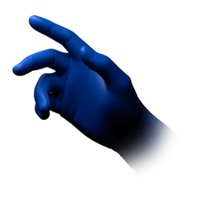 Lade das Bild in den Galerie-Viewer, AMPri MED-COMFORT BLUE 300 Nitrilhandschuhe extra Lang puderfrei, blau | Box (100 Stück)