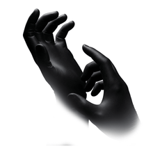 Lade das Bild in den Galerie-Viewer, AMPri Nature Gloves BLACK Nitrilhandschuhe Biologisch abbaubar, Schwarz | Box (100 Stück)
