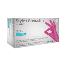 Lade das Bild in den Galerie-Viewer, AMPri Nitrilhandschuhe in Pink, puderfrei - 100 Handschuhe