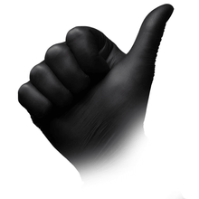 Lade das Bild in den Galerie-Viewer, AMPri STYLE BLACK Nitrilhandschuhe puderfrei by MED-COMFORT, Schwarz