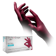 Lade das Bild in den Galerie-Viewer, AMPri STYLE GRAPE Nitrilhandschuhe puderfrei by MED-COMFORT, Bordeaux