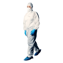 Lade das Bild in den Galerie-Viewer, AMPri SolidSafety Schutzoverall Standard 1 mit Kapuze, L - XXXL