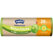 Lade das Bild in den Galerie-Viewer, Swirl Aktive Frische Müllbeutel 20 l Reißfest & Dicht | Rolle (12 Beutel)